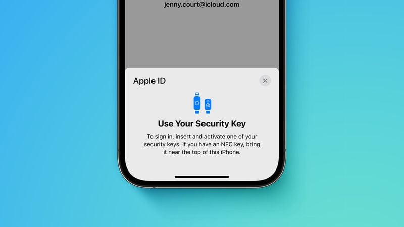 正镶白苹果手机维修分享iOS 16.3 新增的 Apple ID 的安全密钥有什么功能 