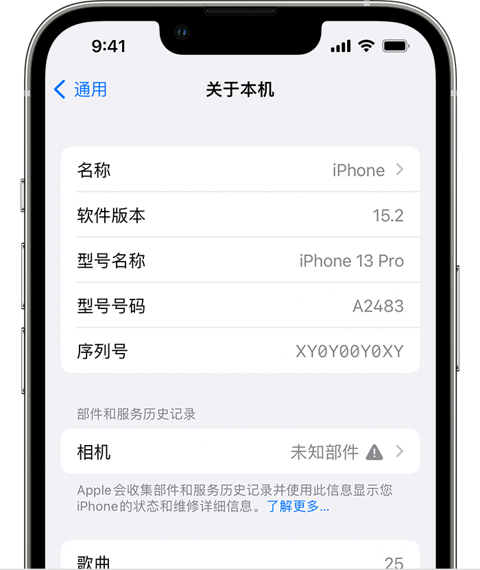 正镶白苹果维修分享iPhone 出现提示相机“未知部件”是什么原因？ 