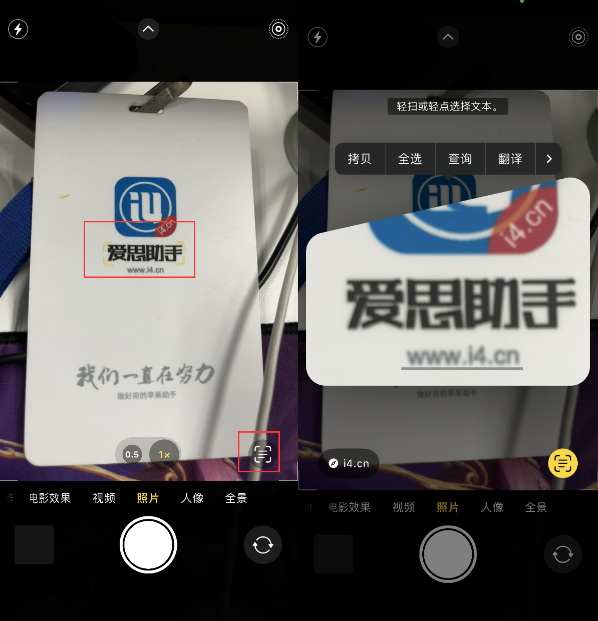正镶白苹果手机维修分享升级iOS 16后如何通过相机翻译文本 