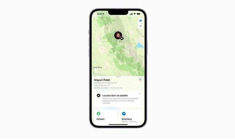 正镶白苹果14维修分享iPhone14系列中 FindMy功能通过卫星分享位置方法教程 
