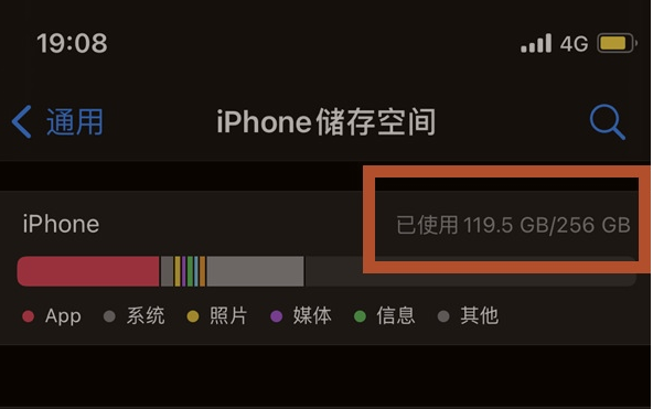 正镶白苹果13维修分享iPhone13如何查看剩余内存 